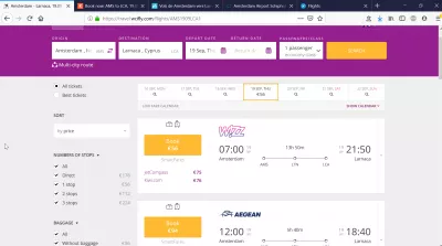 What are the best one way lacné lety from Amsterdam to Larnaca? : Lety s prestupom z Amsterdam do Larnaka na miesto kde môžem lietať