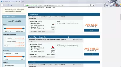 Обзор GoToGate: законно ли бронирование рейсов GoToGate? : Сравнение с другими рейсами