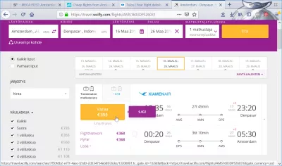 Секретная ошибка полета : Тот же рейс доступен за 355 € на wcifly.com