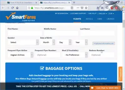 Огляд Бронювання Рейсів Smartfares : Введення інформації про пасажирів