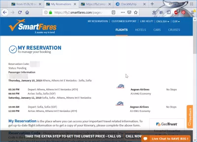 Sprawdzanie Rezerwacji Lotów Smartfares : Moja rezerwacja zarządza twoją rezerwacją